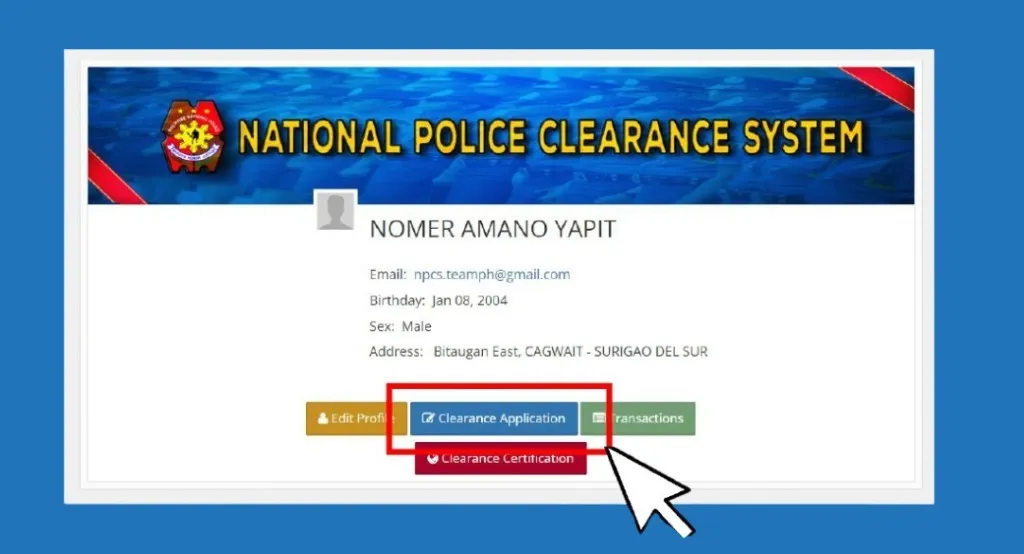 Online Appointment 5 clearance application for police clreanace online