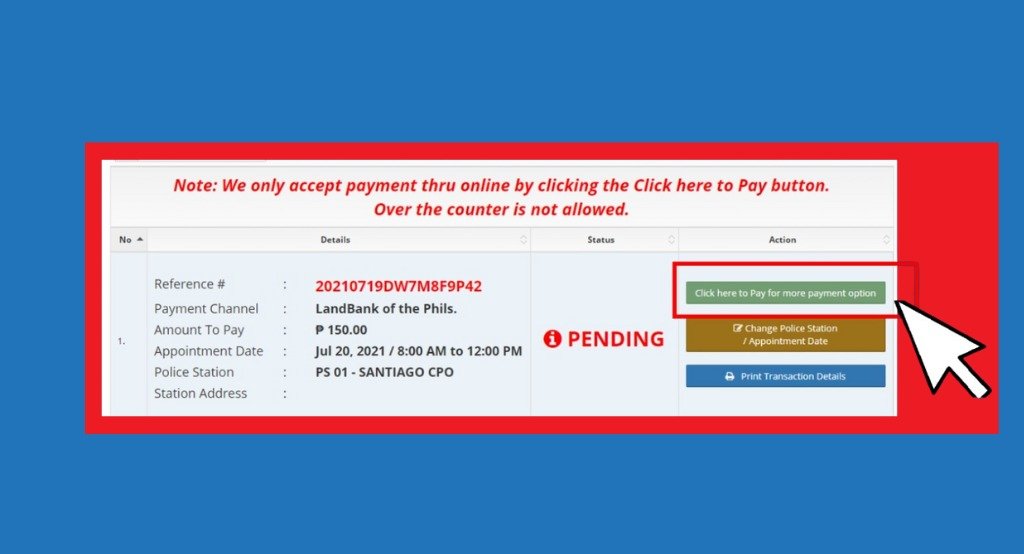 Pay for National Police Clearance via GCash 