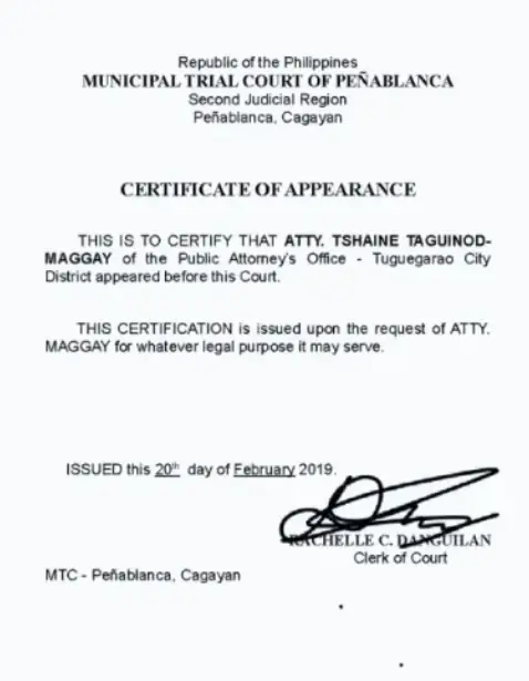 MTC Clearance Sample