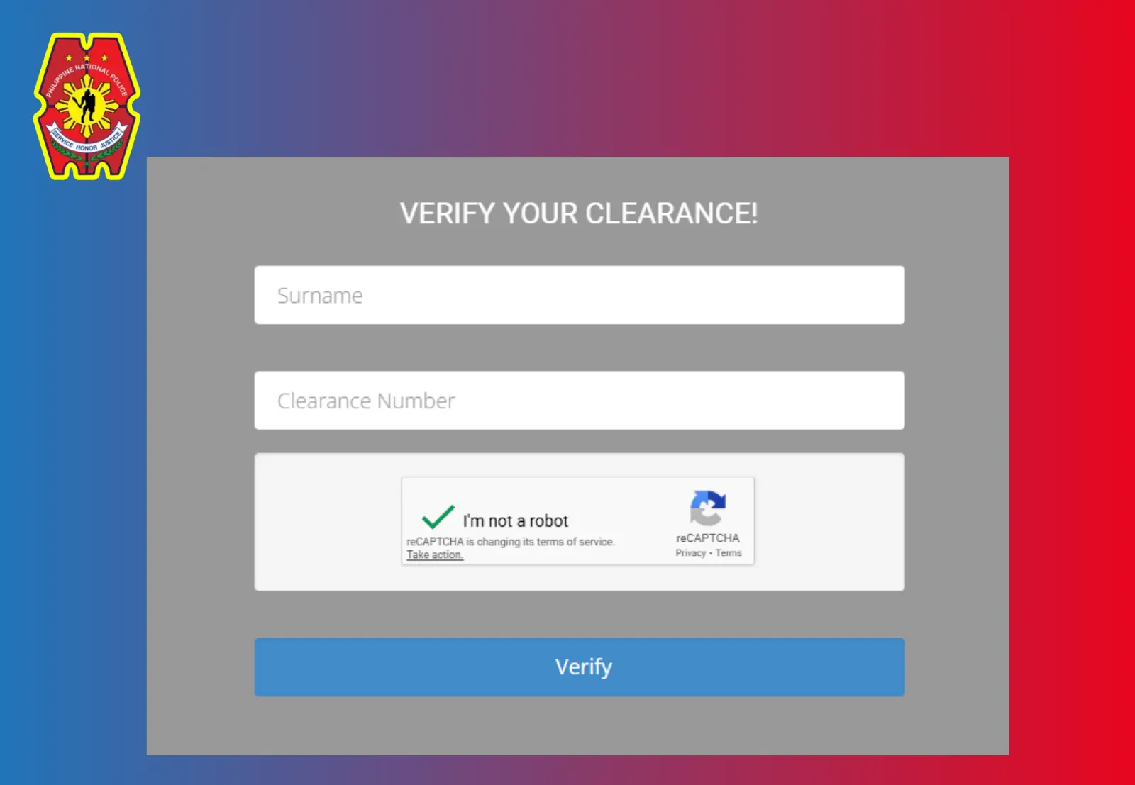 Police Clearance Verification Online